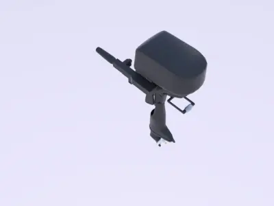  Boat Motor  Low-poly 3D model