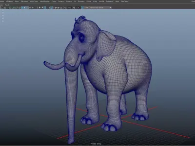 Cartoon Wild Animal Pack Rigged 3D Models Low-poly 3D model