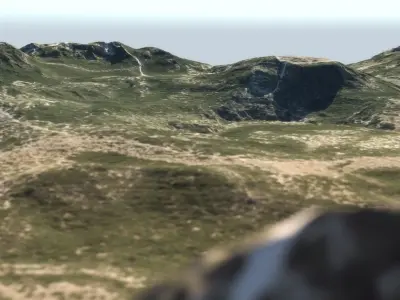 Large Terrain 3D model