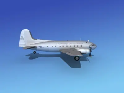 Boeing 307 Stratoliner Pan American 1 3D model