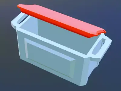 rugged cooler 3D print model
