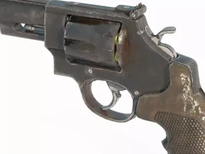 Modern weapons outdated revolvers 3D model