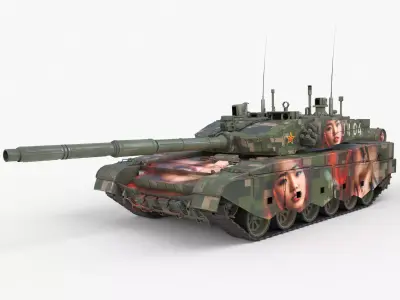 Tank China Type ZTZ 99A MTB Liu Yang 3D model