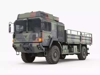 Military truck MAN HX60 3D model