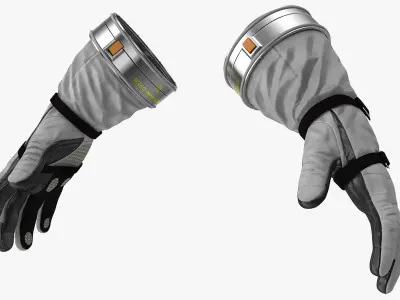 Space Gloves Collection 3D model