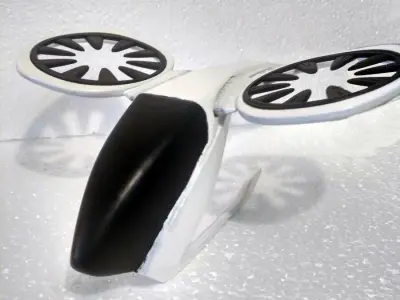 FUTURISTIC Helicopter DIY 3D MODEL 3D print model