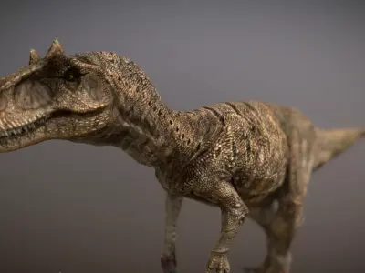 Dinosaur Allosaurus Fragilis Low-poly 3D model