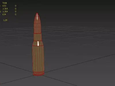 280 British Ammo Low-poly 3D model