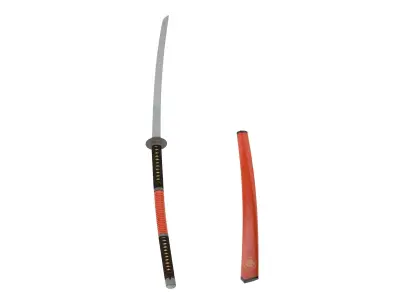 Nagamaki Sword 3D model