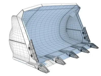 Excavator Bucket 3D model