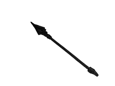 Stylized Fantasy Spear Game Asset Low-poly 3D model