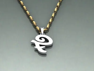 Pendant F-f1 3D print model