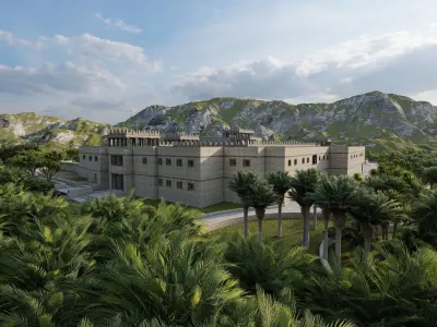 Medieval Castle Babel 3D model