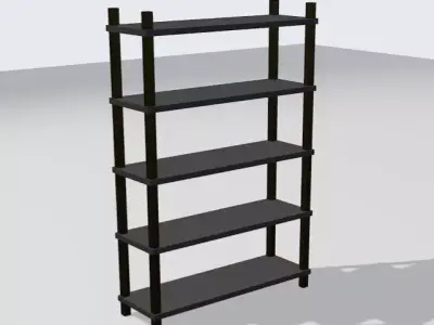 Modern Interior Furniture Kit Free low-poly 3D model