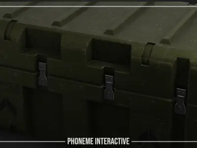 Military Case Game Ready Tactical Storage Box with 4K PBR Low-poly 3D model