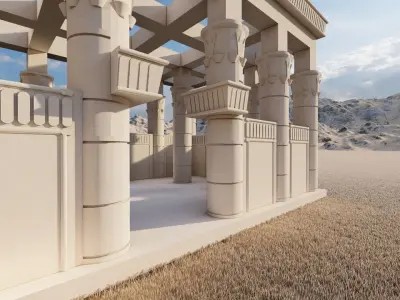 Zigurat ancient pyramid-Ziggurat Temple 3D model