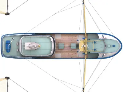 Fishing Boat - 01 -  3D model