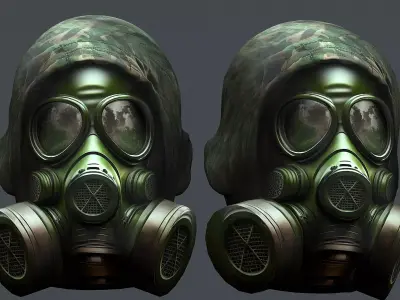 Helmet 3d model military combat Military Low-poly Low-poly 3D model