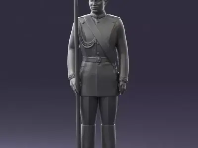 000115 Soviet Honor Guard Officer 0116 3D model