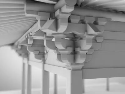 Chinese Traditional Architecture Framework 3D model