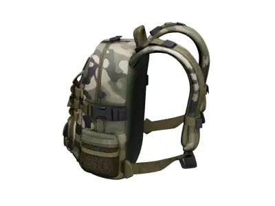 Military Tactical Backpack Gear Bag 04 3D model