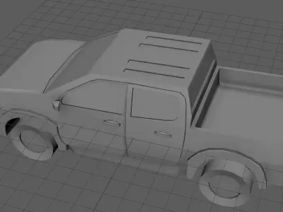 pick up car hilux double cab model by NDIOUR Free 3D model