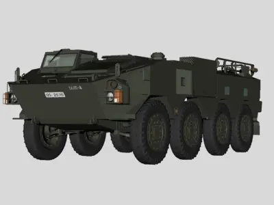 Japan Ground Self-Defense Force Type96 APC Default Color 3D model