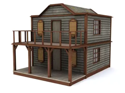 Post Office Low-poly 3D model