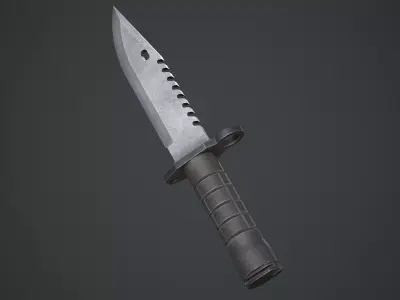 M9 Bayonet Knife Low-poly 3D model