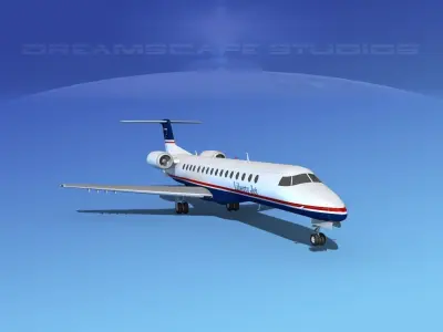 Embraer ERJ-140 Liberty Jet 3D model