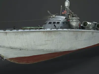 Higgins PT 71 Low-poly 3D model