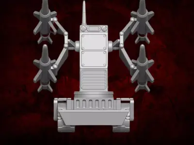 Missile Launcher 3D printable Files For Action Figures 3D print model