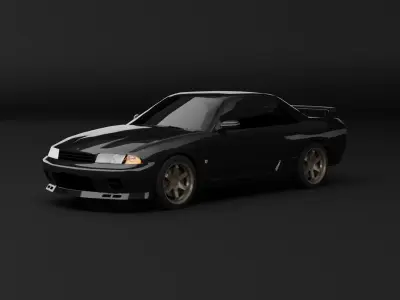 Nissan Skyline R32 GTR Free low-poly 3D model