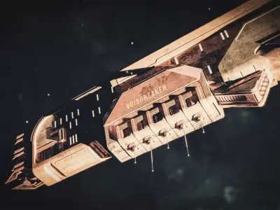 Space Battleship Voidbreaker 3D model