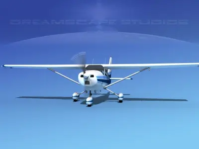 Cessna 172 Skyhawk 1976 V02 3D model