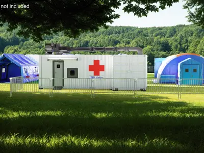 Outdoor Field Hospital 3D model purchase