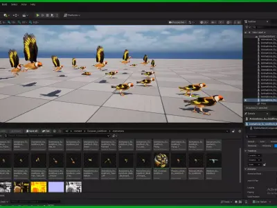 European Goldfinch Bird Low-poly 3D model