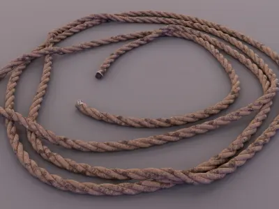 Old Rope Low-poly 3D model