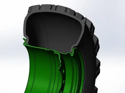 Tire Ural  3D print model