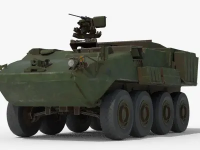Armored Vehicle Low-poly 3D model