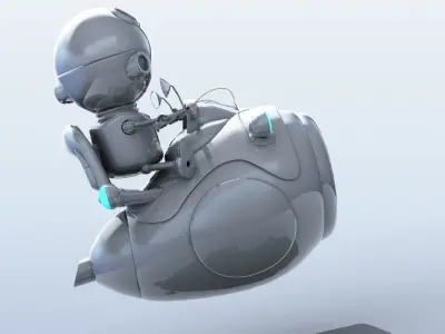 Cartoon Aircraft 3D model