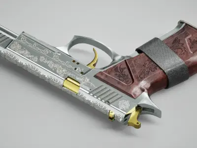 Revenge Silver Low-poly 3D model