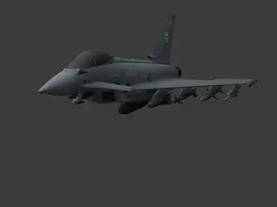  Fighter Jet 3D Model Low-poly 3D model