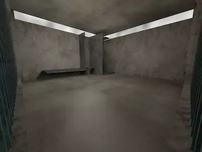 Super Criminal Worn Out Lockup Scene Low Poly Game Model Low-poly 3D model