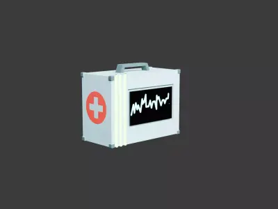 Sci-Fi Medical Kit - Cyberpunk Health Prop - PBR 2K Low-poly 3D model