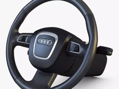 Steering Wheel Audi Q7 Patrick Hellmann 3D model