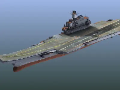 Admiral Kuznetsov Aircraft Carrier 3D model