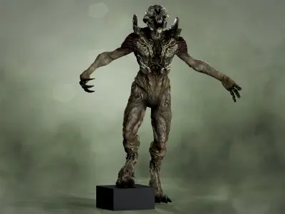 River Ghost from Predators Low-poly 3D model