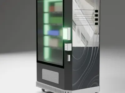 Futuristic Vending Machine Model 3D model