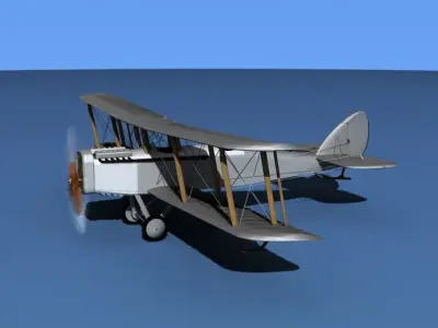 Airco DH-4 Trainer Unmarked 3D model